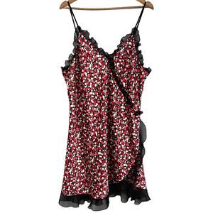Sensara Slip‎ Dress Plus Size 2X Chemise Polka Dot Romantic Fairycore Babydoll